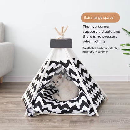 Stylish Tent Hideaway for Cats, Dogs & Adventurous Naps